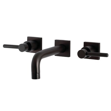 Kingston Brass KS6125DL Two-Handle Wall Mount Bathroom Faucet, Oil Rubbed Bronze KS6125DL